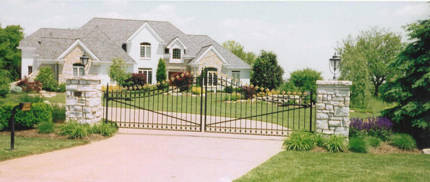 High-quality custom driveway gate combining elegance, security, and durability