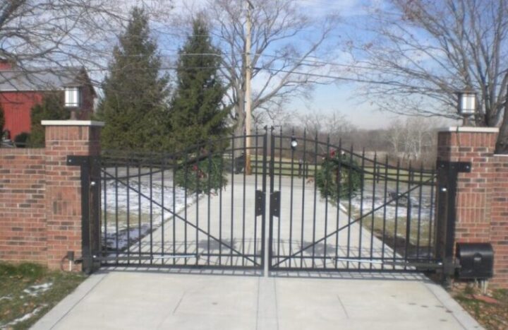 Elegant and durable driveway gate enhancing security and curb appeal