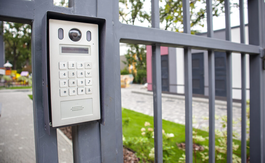 Keypad-operated wireless intercom for gated entry access