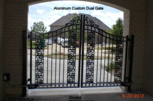 Aluminum Custom Dual Gate